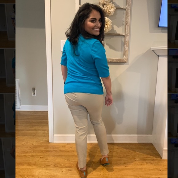 Liz Claiborne Teal Top Size Medium - Picture 3 of 6